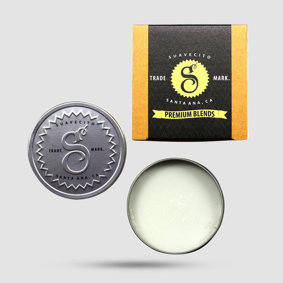 Suavecito Premium Blends Pomade - Υβριδική πομάδα μαλλιών - Μεσαίο κράτημα με φυσική λάμψη