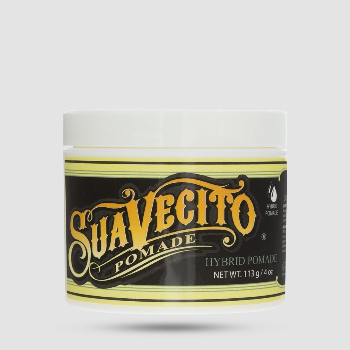 Suavecito Hybrid Pomade 113g - Πομάδα Μαλλιών - Μεσαίο κράτημα με υψηλή λάμψη