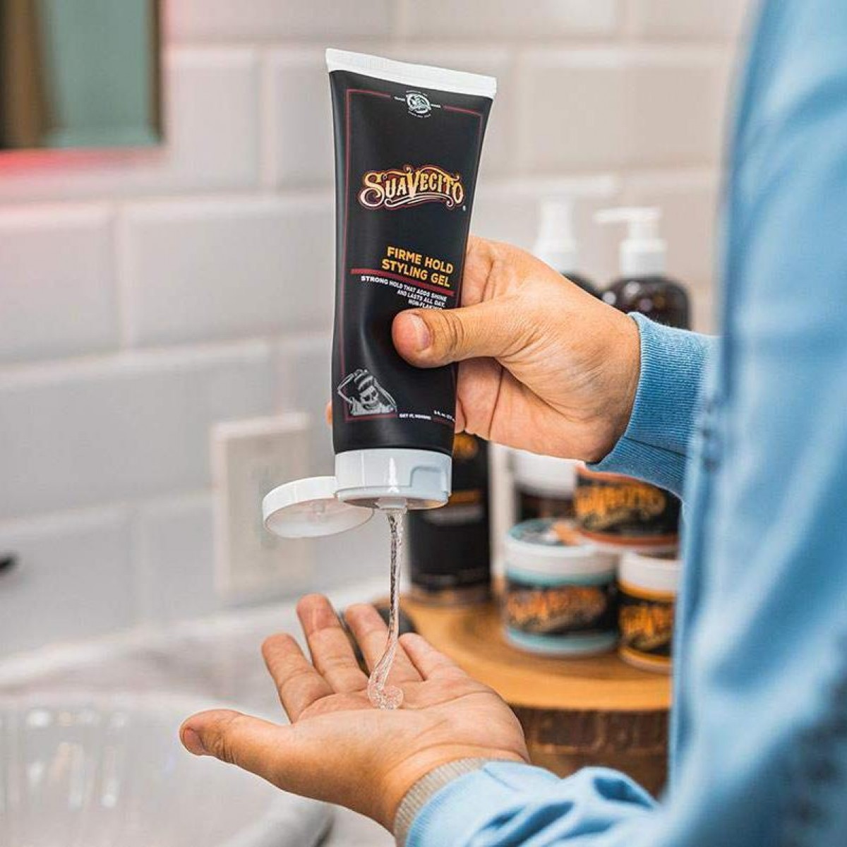 Firme Hold Styling Gel Suavecito 237ml - Gel Μαλλιών - Δυνατό κράτημα χωρίς αλκοόλ