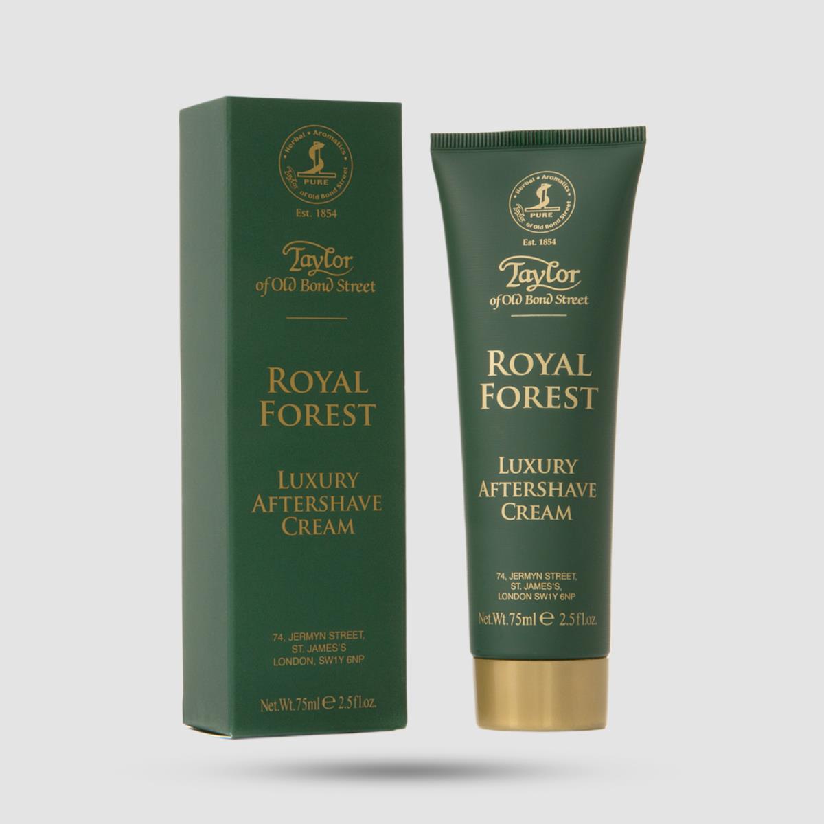 Royal Forest Aftershave Cream Taylor Of Old Bond Street - Alcohol-free κρέμα μετά ξύρισμα με Allantoin