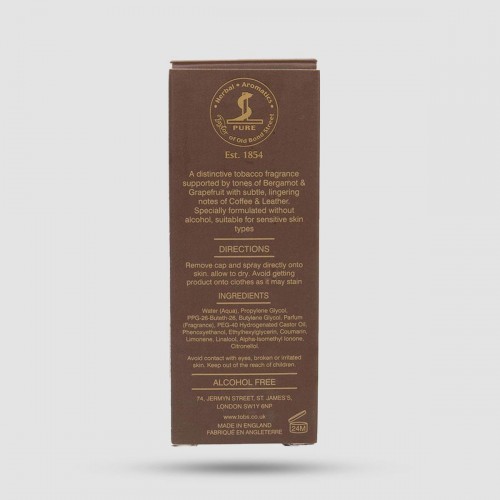 Aftershave Lotion Tobacco Leaf Taylor of Old Bond Street - Χωρίς αλκοόλ με άρωμα καπνού