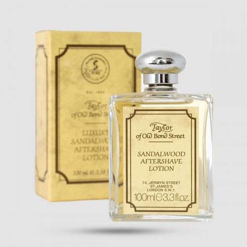 Aftershave Lotion Taylor Of Old Bond Street Σανδαλόξυλο 100ml - Λοσιόν μετά ξύρισμα - Διάρκεια 6 ώρες