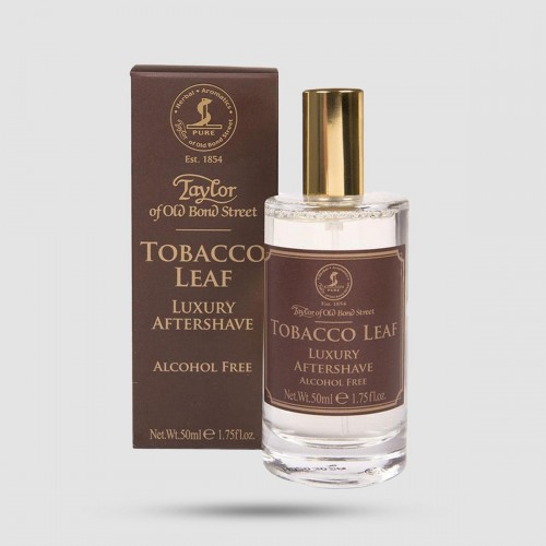 Aftershave Lotion Tobacco Leaf Taylor of Old Bond Street - Χωρίς αλκοόλ με άρωμα καπνού