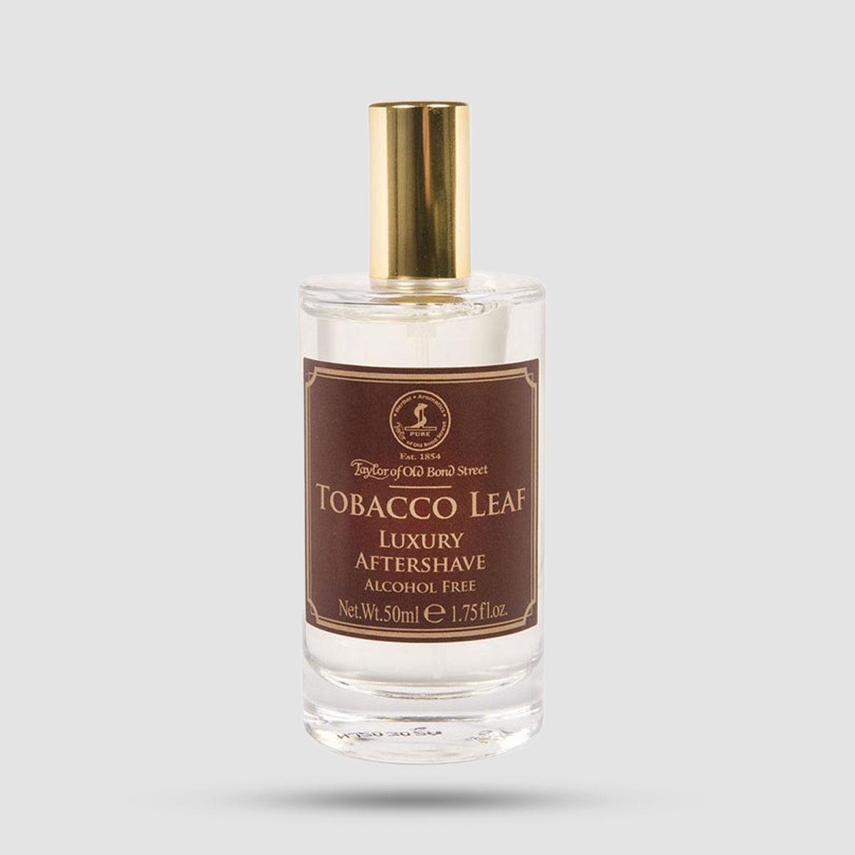 Aftershave Lotion Tobacco Leaf Taylor of Old Bond Street - Χωρίς αλκοόλ με άρωμα καπνού