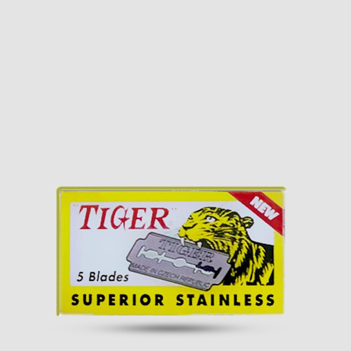 Tiger Superior Stainless Λεπίδες Ξυρίσματος - Ανταλλακτικές λεπίδες με επικάλυψη PTFE