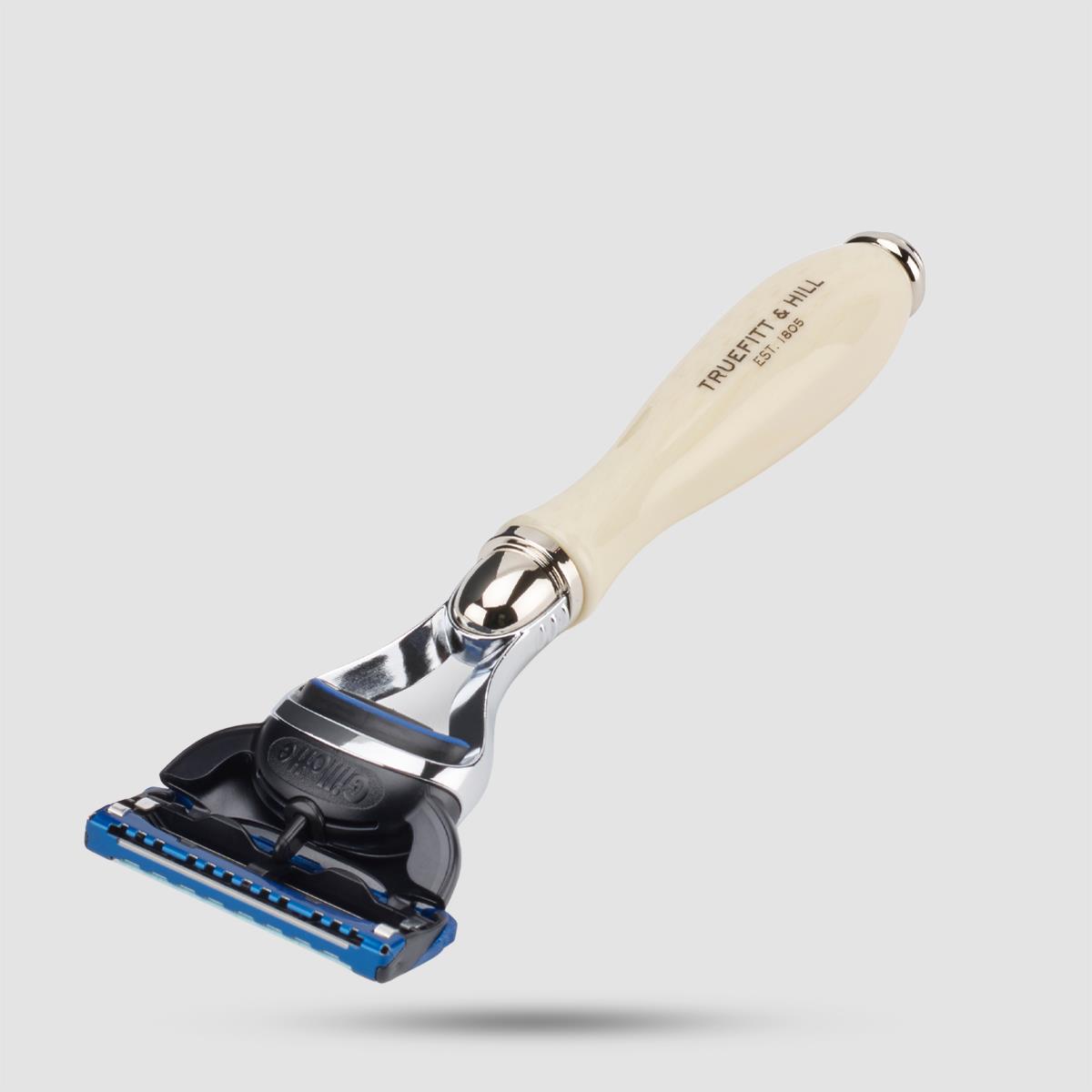 Ξυριστική Μηχανή 5 Λεπίδων Truefitt And Hill - Grooming - Εργονομική λαβή ivory