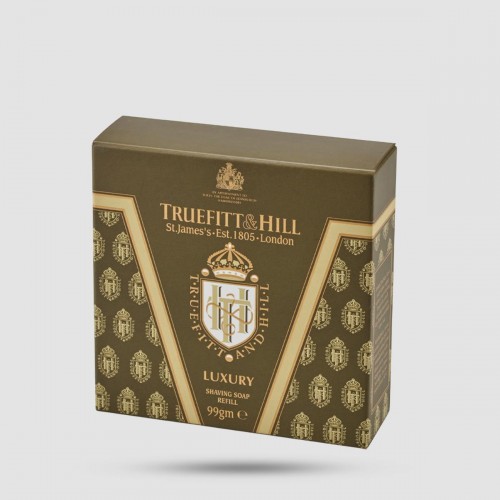 Ανταλλακτικό Σαπούνι Ξυρίσματος Truefitt And Hill Luxury 99g - Με γλυκερίνη για ευαίσθητες επιδερμίδες