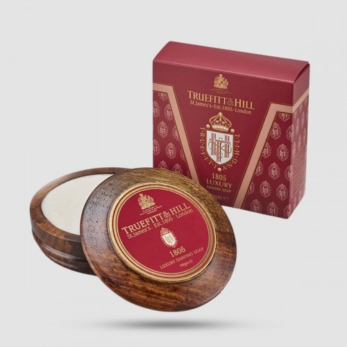 Σαπούνι Ξυρίσματος Σε Ξύλινο Μπωλ Truefitt And Hill 1805 - Premium σαπούνι ξυρίσματος με γλυκερίνη