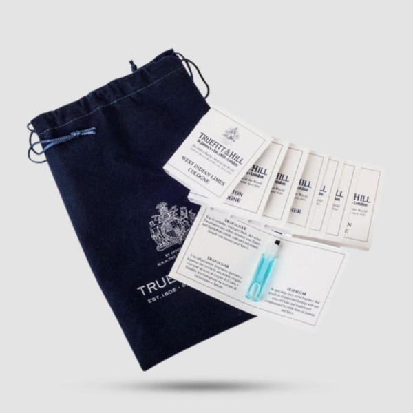Truefitt & Hill Cologne Sample Pack 9 X 1,5 ml + Velvet Bag