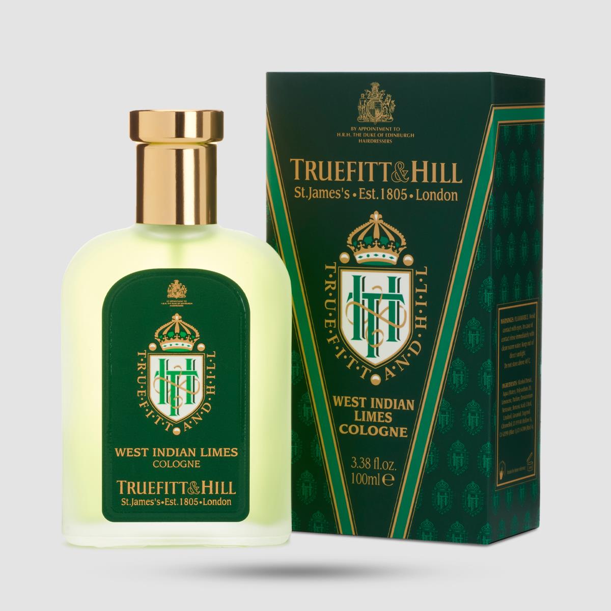 West Indian Limes Eau de Cologne Truefitt And Hill - Citrus άρωμα για άνδρες - Ειδική φόρμουλα για λιπαρό δέρμα
