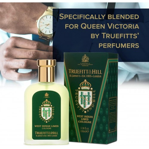 West Indian Limes Eau de Cologne Truefitt And Hill - Citrus άρωμα για άνδρες - Ειδική φόρμουλα για λιπαρό δέρμα