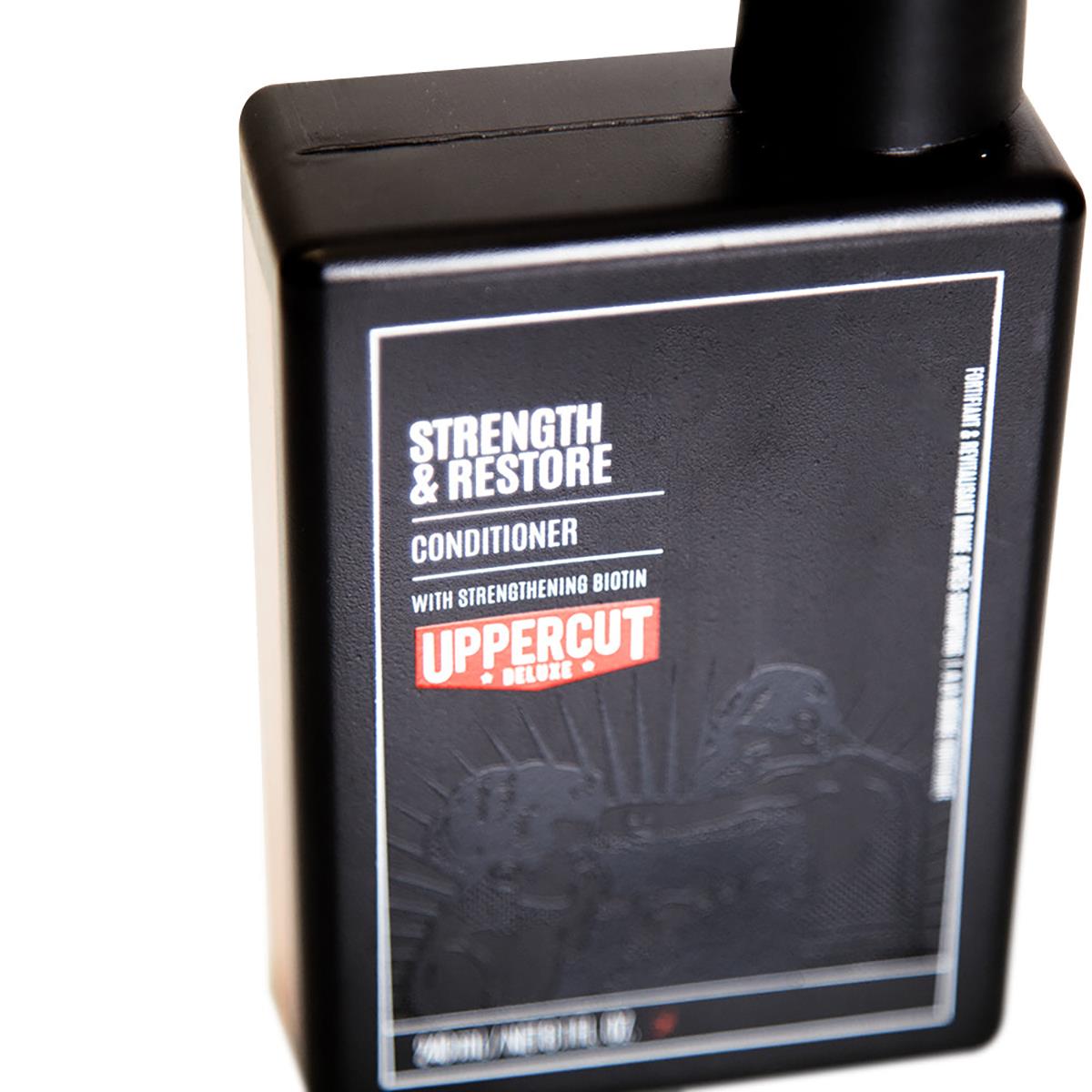 Conditioner Uppercut Deluxe Strength and Restore 240ml - Μαλακτική κρέμα με Βιοτίνη και Καφεΐνη