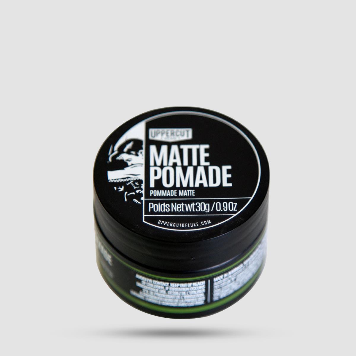 Matt Pomade Uppercut Deluxe 30g - Πομάδα Styling - Extreme Matte Finish