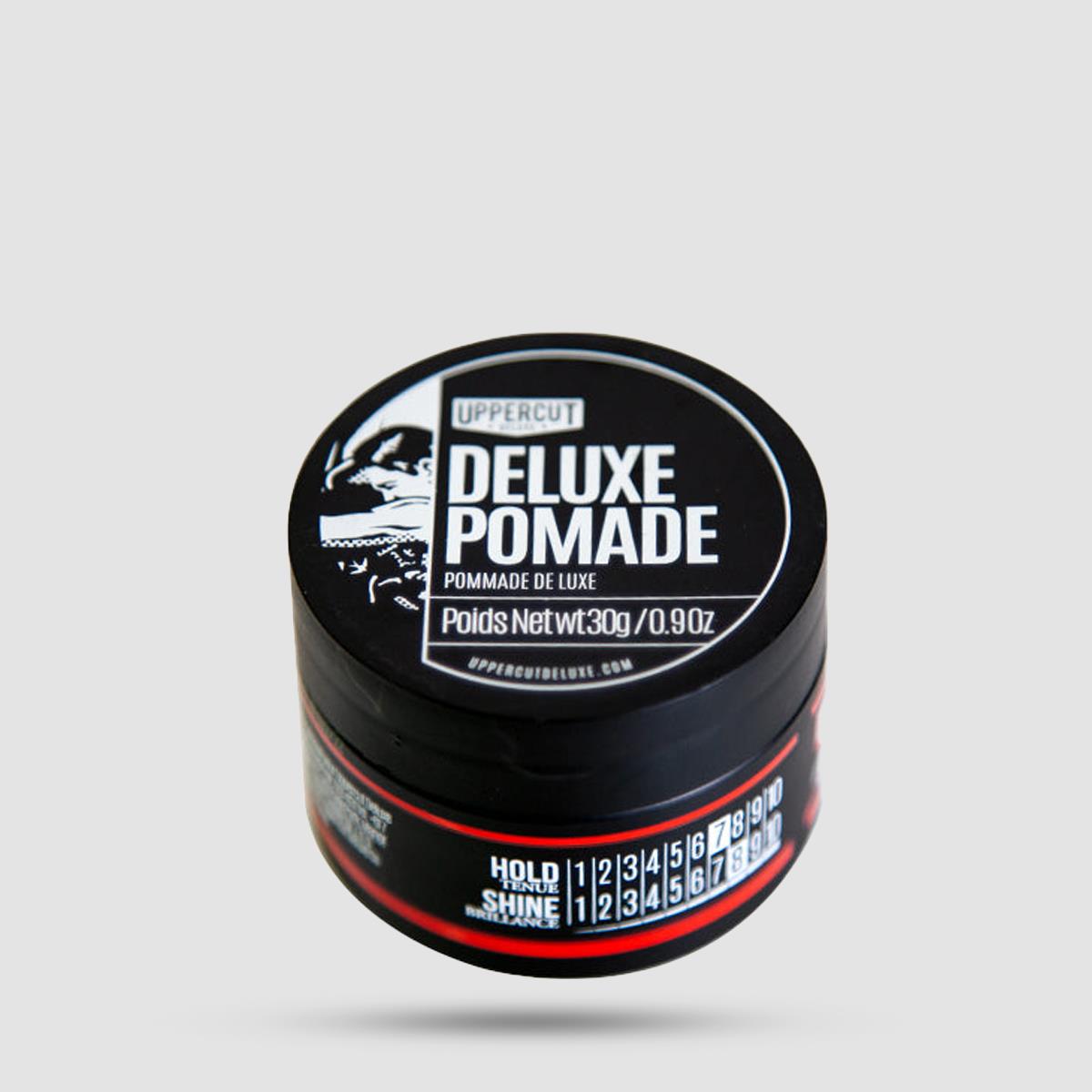 Πομάδα Για Μαλλιά Uppercut Deluxe Pomade 30g - Styling - Δυνατό κράτημα με λάμψη