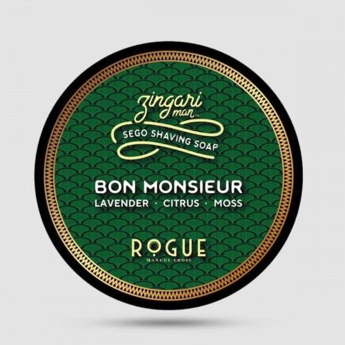 Σαπούνι Ξυρίσματος Bon Monsieur Zingari Man - Premium Shaving Soap - Ενυδατική φόρμουλα με στεαρικό οξύ