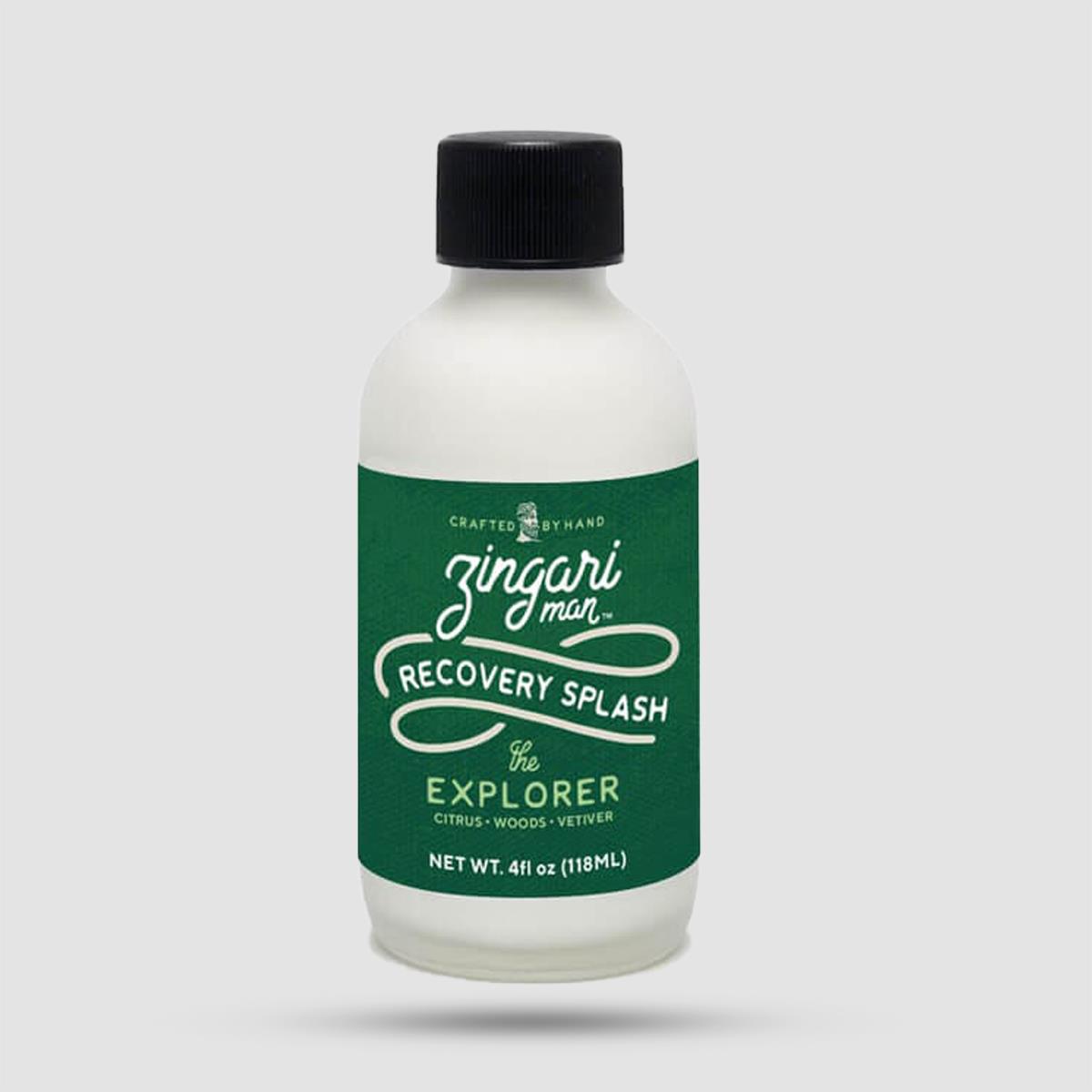 After Shave Splash The Explorer Zingari Man - Aftershave - Alcohol-free με Witch Hazel