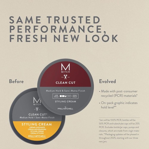 Mitch Clean Cut Paul Mitchell - Κρέμα Styling Μαλλιών - Medium Hold Semi-Matte