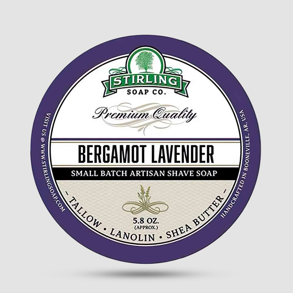 Σαπούνι Ξυρίσματος Stirling Bergamot Lavender 170ml σε πλαστικό κουτί με αιθέρια έλαια