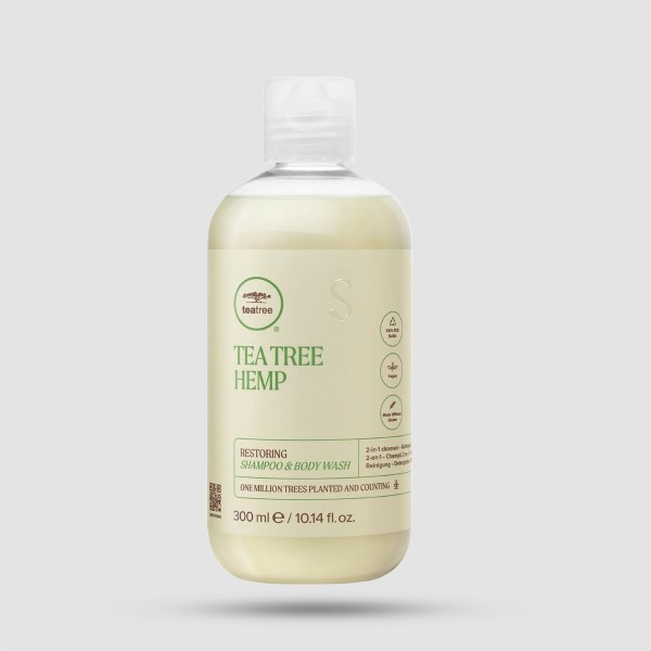 Hair & Body Wash - Paul Mitchell - Tea Tree Hemp Restoring 300ml
