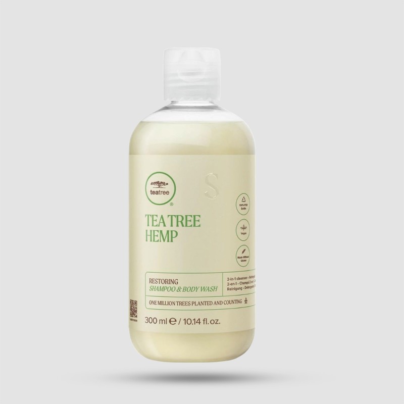 Hair & Body Wash - Paul Mitchell - Tea Tree Hemp Restoring 300ml