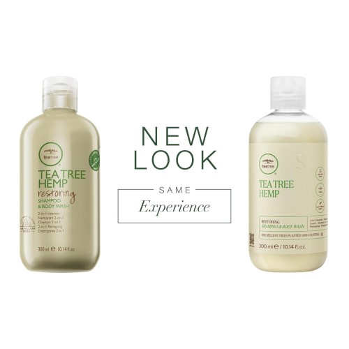 Tea Tree Hemp Hair & Body Wash Paul Mitchell - 2-in-1 Grooming - Sulfate-free with Hemp Oil
