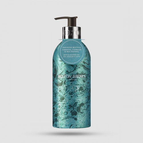 Limited Edition Bath & Shower Gel Infinite Bottle - Molton Brown - Coastal Cypress & Sea Fennel 400ml