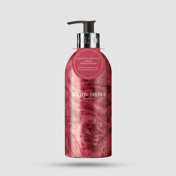 Limited Edition Bath & Shower Gel Infinite Bottle - Molton Brown - Fiery Pink Pepper 400ml