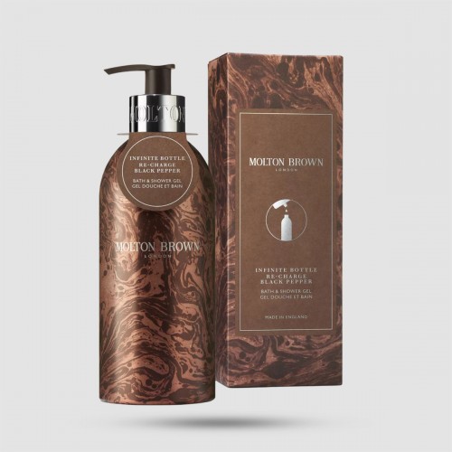 Limited Edition Bath & Shower Gel Infinite Bottle - Molton Brown - Re-charge Black Pepper 400ml