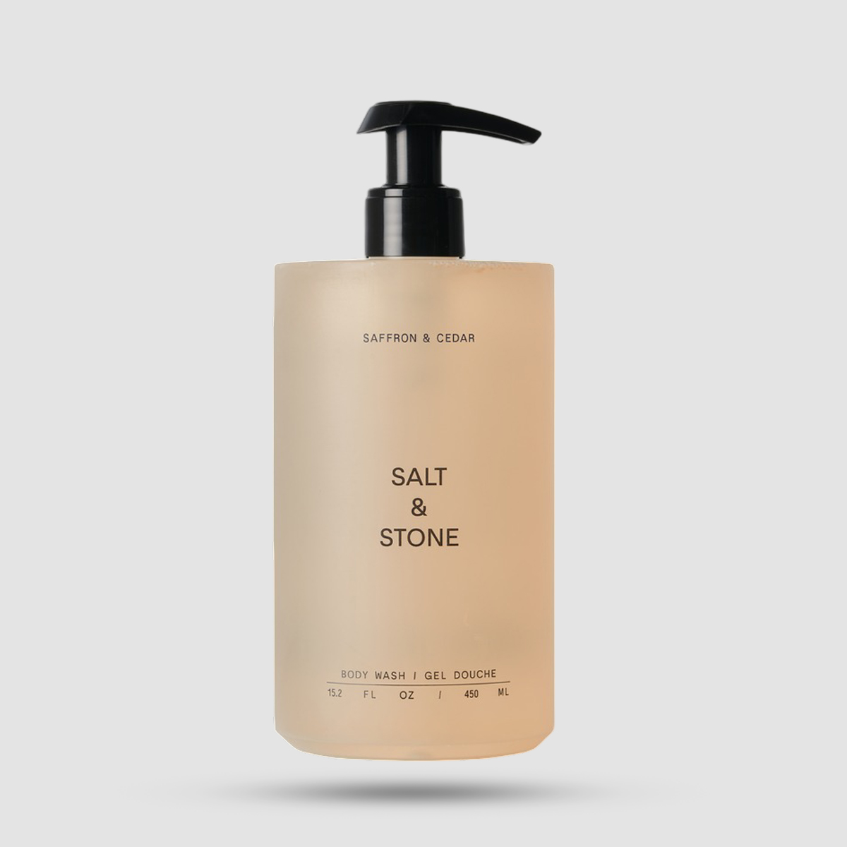 Salt & Stone Saffron & Cedar Body Wash 450ml - Αφρόλουτρο με υαλουρονικό οξύ
