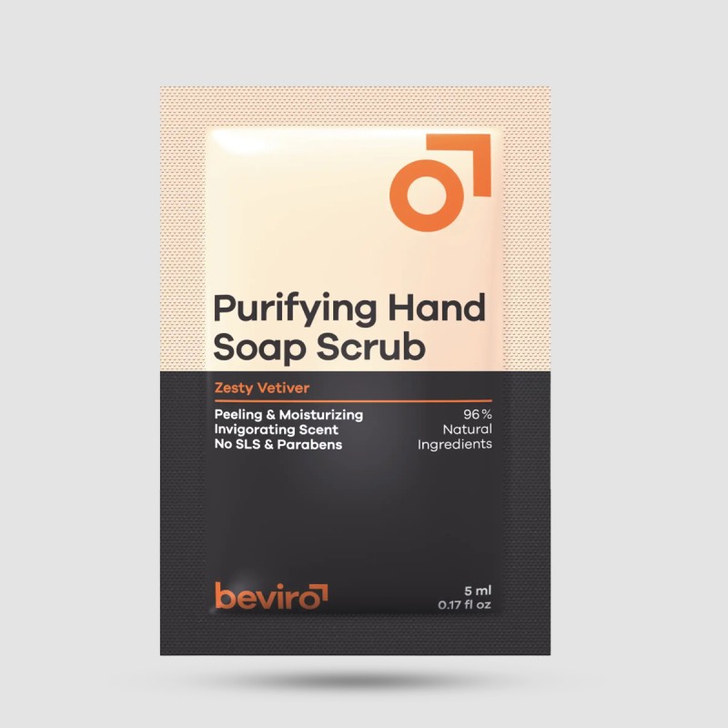 Υγρό Σαπούνι Χεριών Scrub - Beviro - Zesty Vetiver 5ml Sample