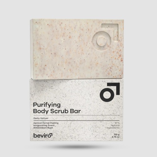 Σαπούνι Απολέπισης Beviro Zesty Vetiver 135g - Απολεπιστικό σαπούνι με bergamot και vetiver
