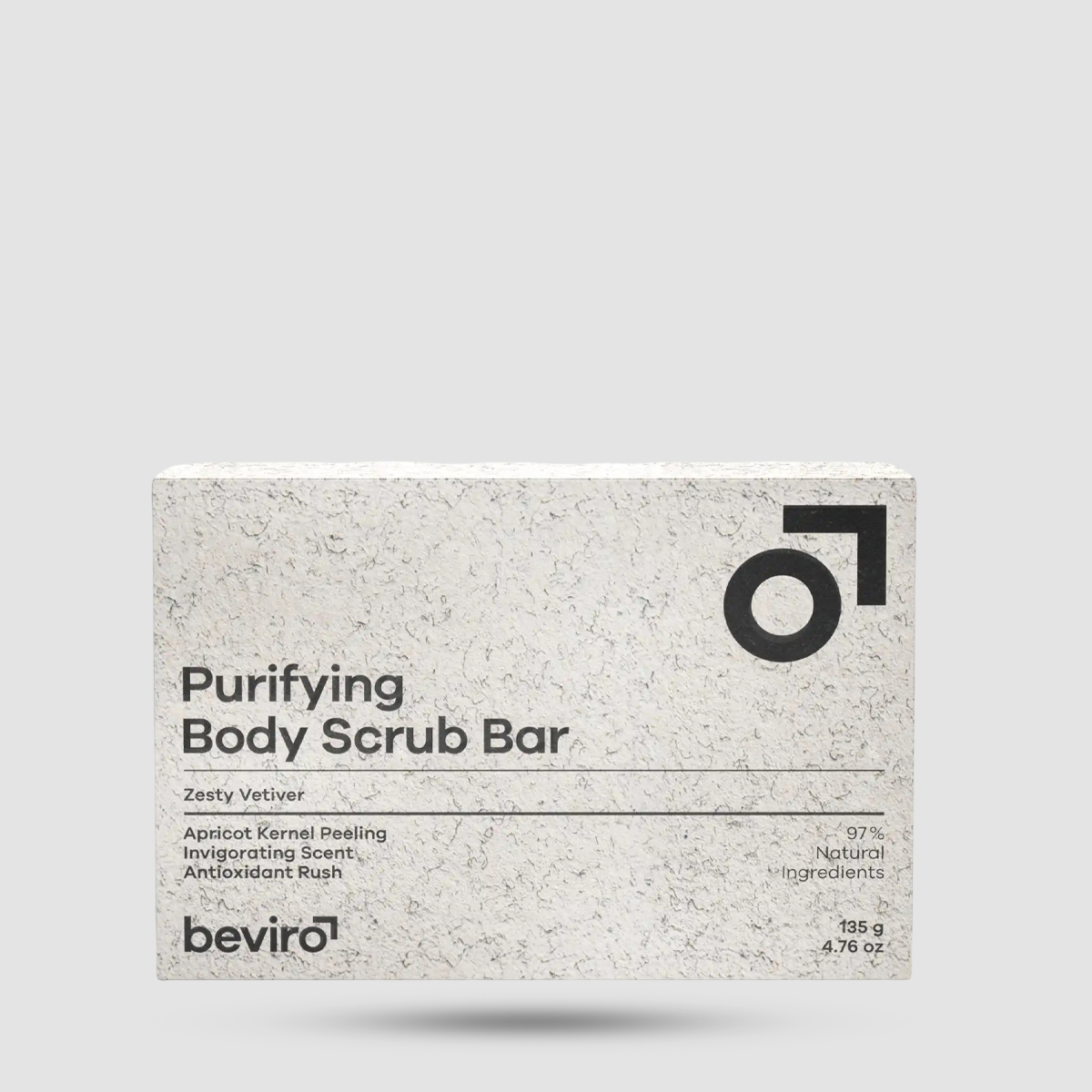 Σαπούνι Απολέπισης Beviro Zesty Vetiver 135g - Απολεπιστικό σαπούνι με bergamot και vetiver