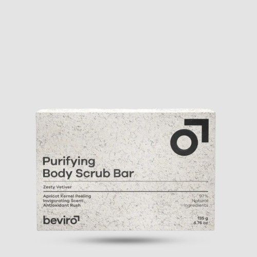 Σαπούνι Απολέπισης Beviro Zesty Vetiver 135g - Απολεπιστικό σαπούνι με bergamot και vetiver