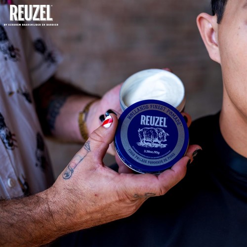 Reuzel Fiber Pomade 95g - Πομάδα με δυνατό κράτημα και ματ φινίρισμα για υφή και όγκο