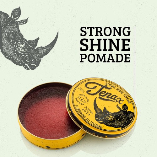 Tenax Water Based Strong Pomade 125ml - Ιταλική υδατοδιαλυτή πομάδα με δυνατό κράτημα και υψηλή λάμψη
