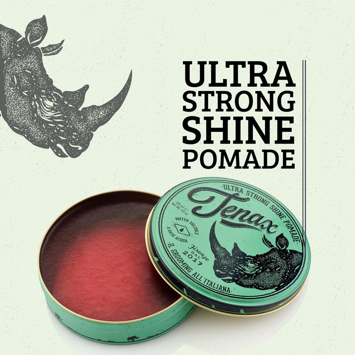 Tenax Water Based Ultra Strong Pomade 125ml - Ιταλική πομάδα μαλλιών με μέγιστο κράτημα
