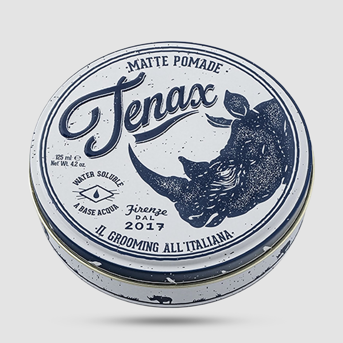 Tenax Water Based Matte Pomade 125ml - Ιταλική πομάδα μαλλιών με ματ φινίρισμα