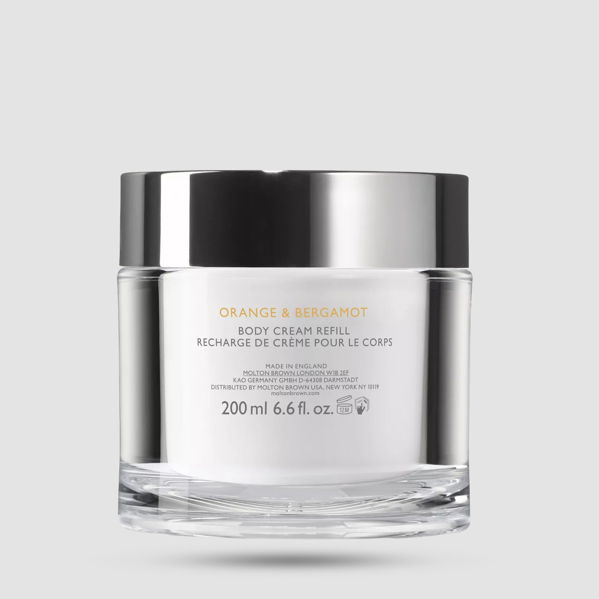 Molton Brown Orange Bergamot Body Cream Κρέμα Σώματος 200g Επαναγεμιζόμενη
