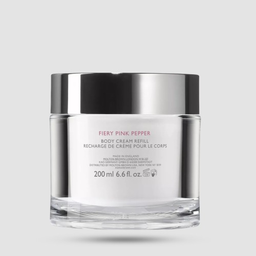 Molton Brown Fiery Pink Pepper Κρέμα Σώματος Ροζ Πιπέρι Επαναγεμιζόμενη 200γρ