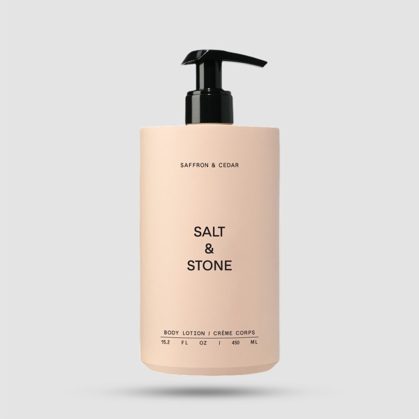 Ενυδατική Κρέμα Σώματος - Salt And Stone - Saffron & Cedar 450ml