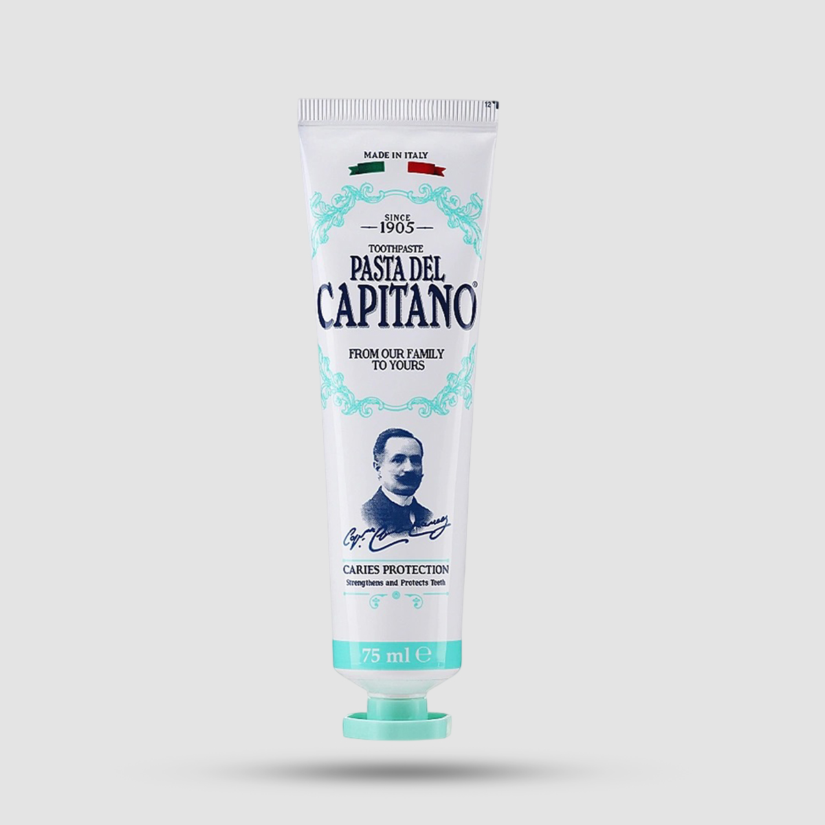 Pasta del Capitano 1905 Caries Protection Toothpaste 75ml - Ιταλική οδοντόκρεμα με διπλό φθόριο