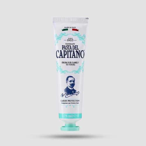 Pasta del Capitano 1905 Caries Protection Toothpaste 75ml - Ιταλική οδοντόκρεμα με διπλό φθόριο