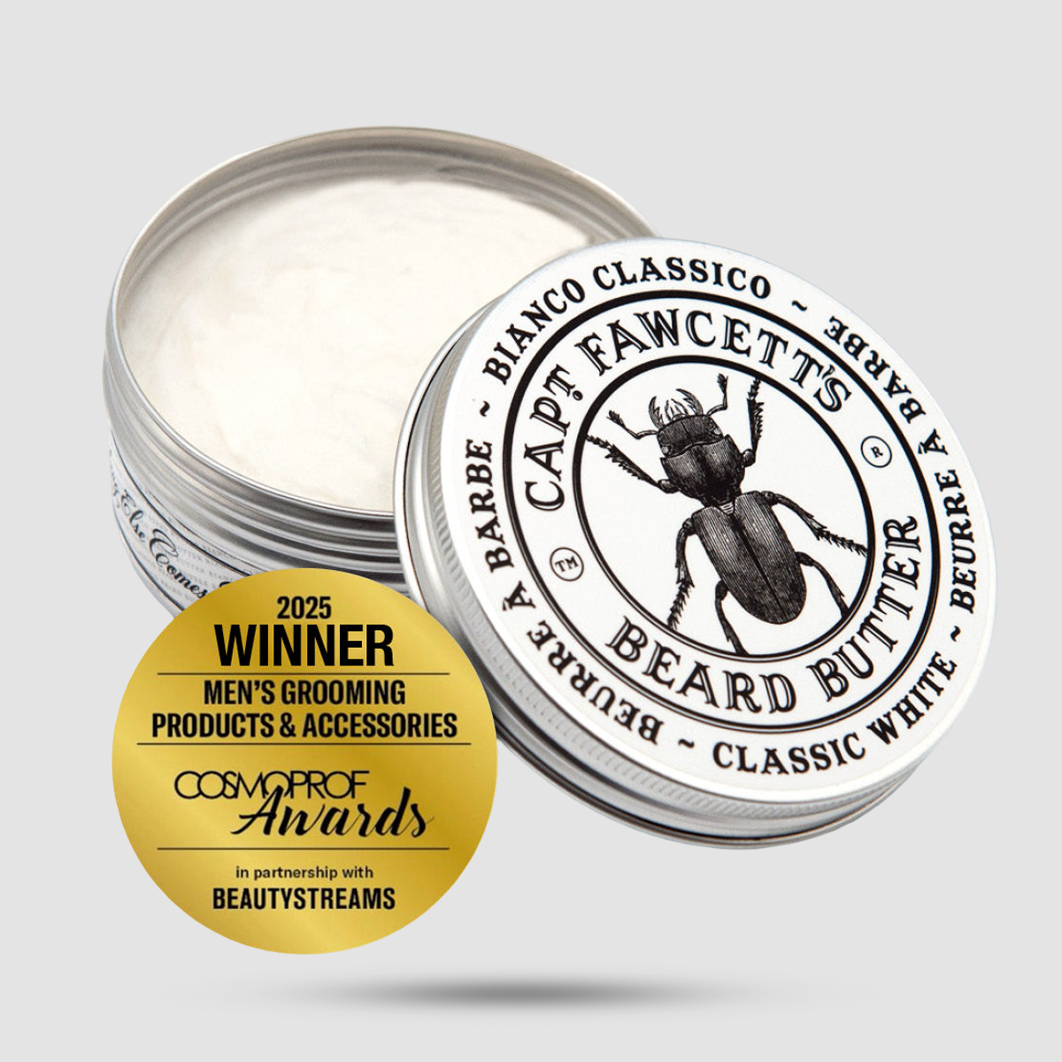 Captain Fawcett Bianco Classico Beard Butter 80ml - Βραβευμένο beard butter για γκρίζα γένια