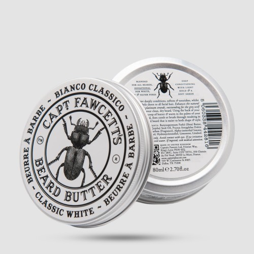 Captain Fawcett Bianco Classico Beard Butter 80ml - Βραβευμένο beard butter για γκρίζα γένια