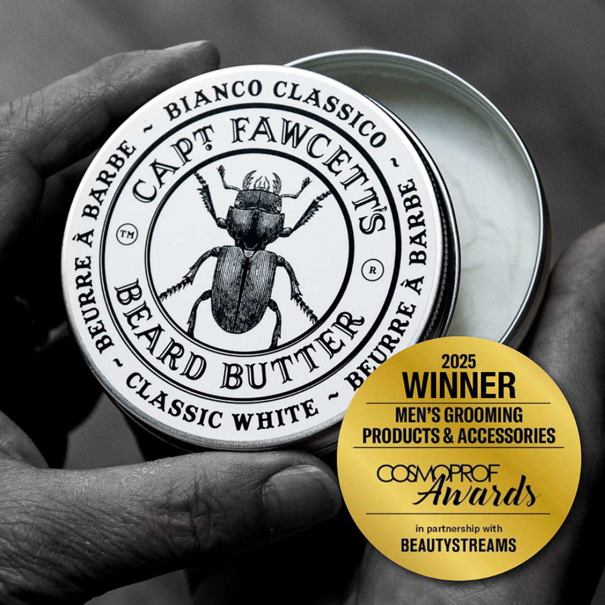 Captain Fawcett Bianco Classico Beard Butter 80ml - Βραβευμένο beard butter για γκρίζα γένια