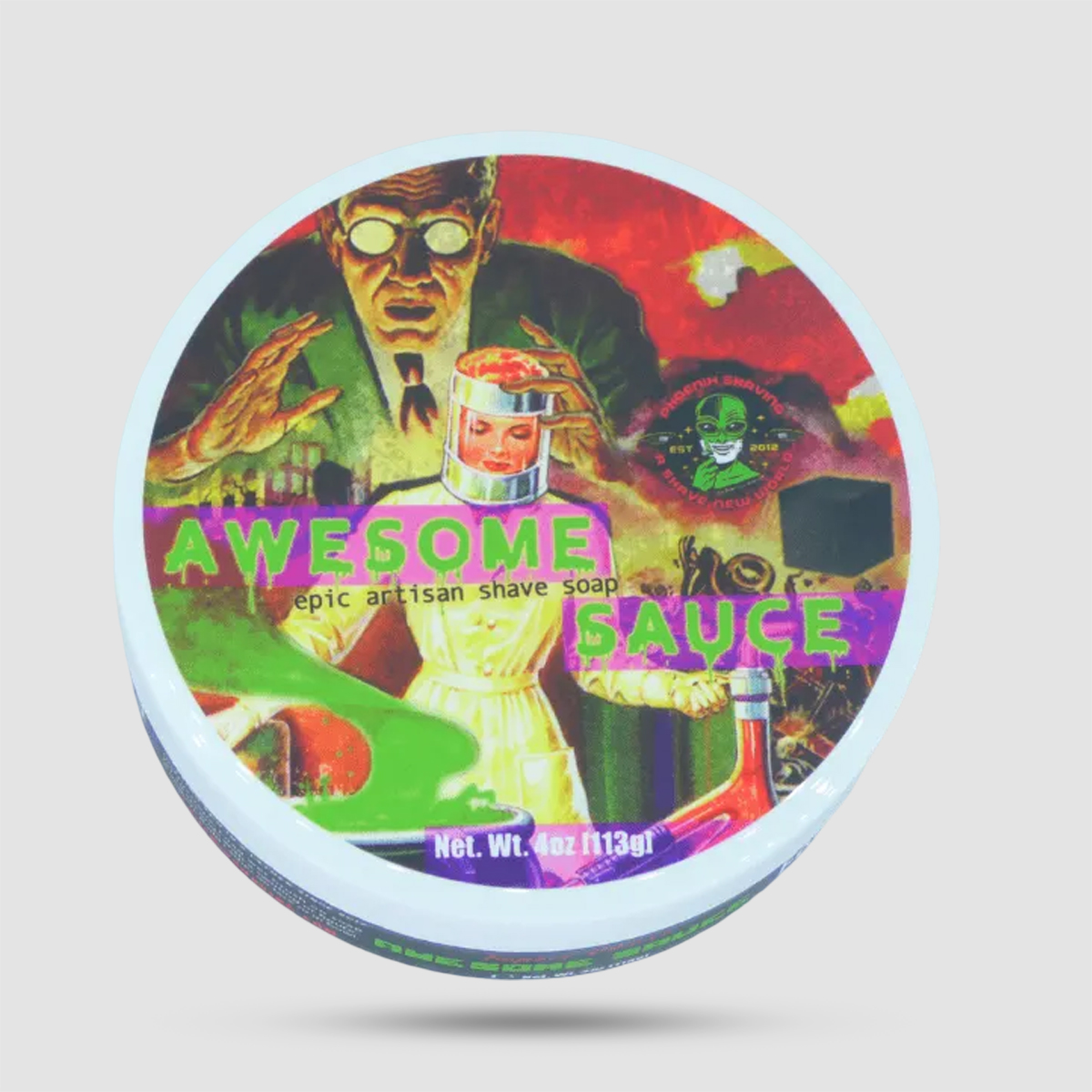 Phoenix Artisan Awesome Sauce CK-6 shaving soap 113g jar with label