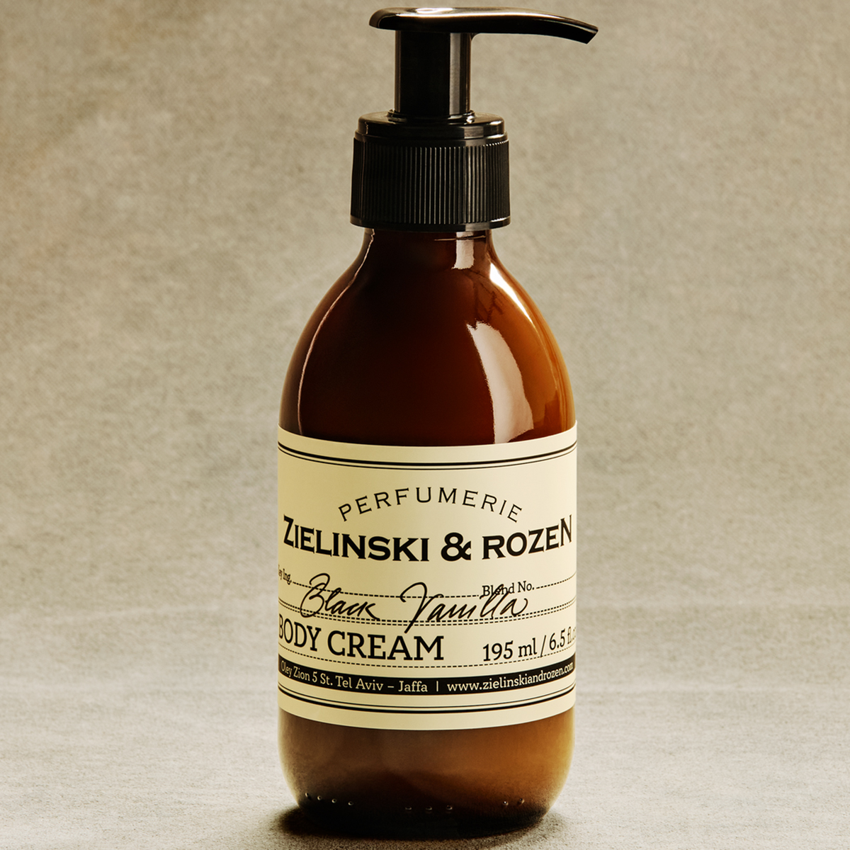 Zielinski & Rozen Body Cream Black Vanilla 195ml θρεπτική κρέμα σώματος gourmand