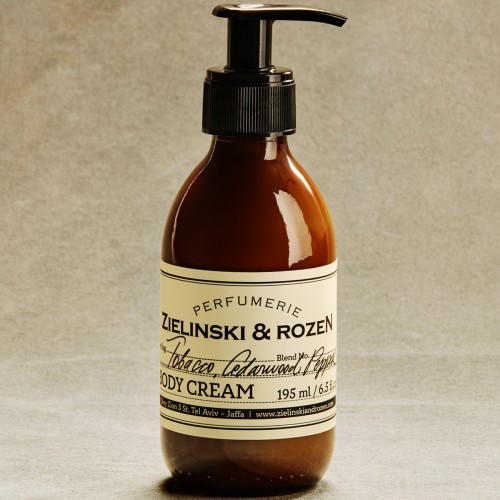 Zielinski & Rozen Body Cream Tobacco Cedarwood Pepper 195ml θρεπτική κρέμα σώματος woody