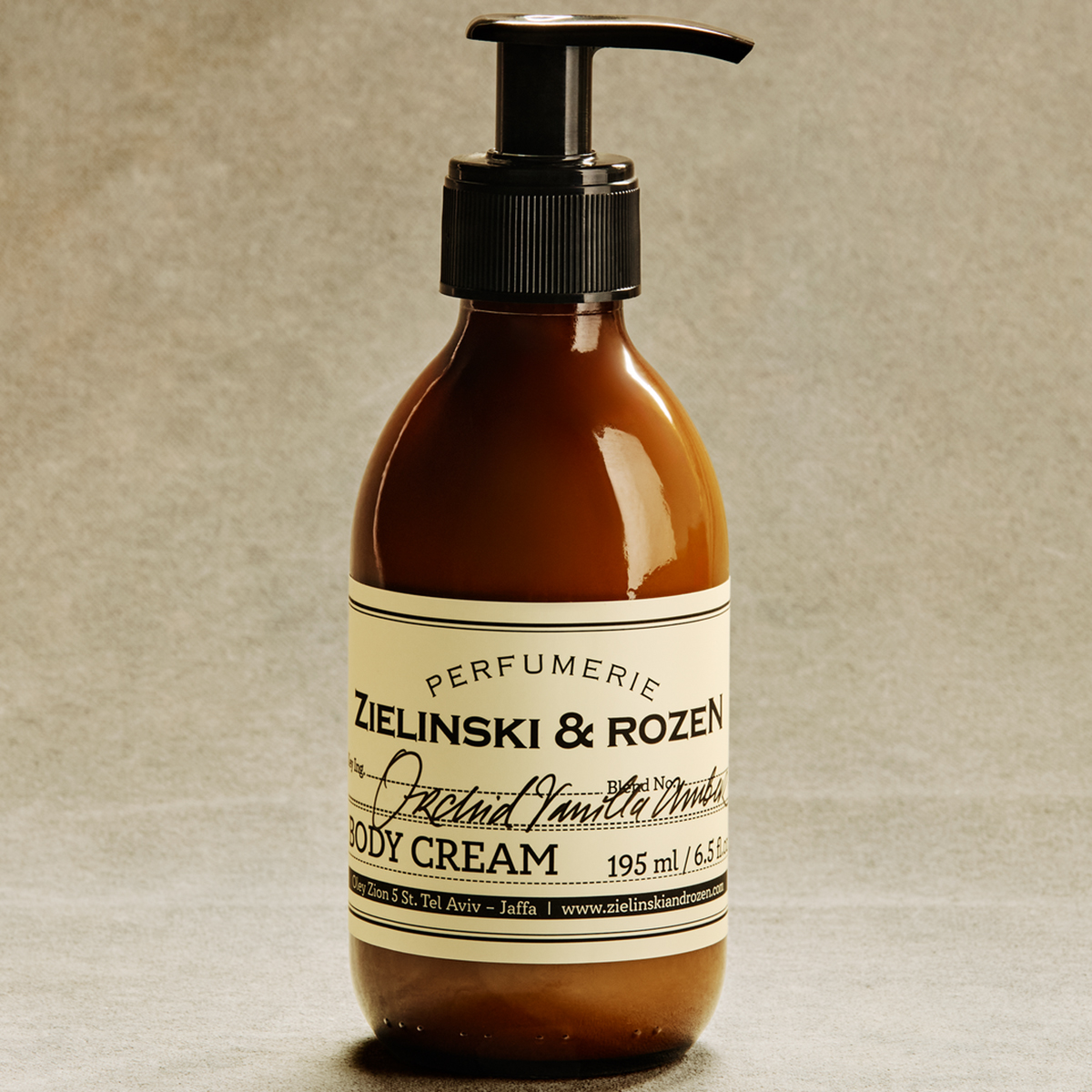 Zielinski & Rozen Body Cream Orchid Vanilla Amber 195ml nourishing body cream sweet fruity