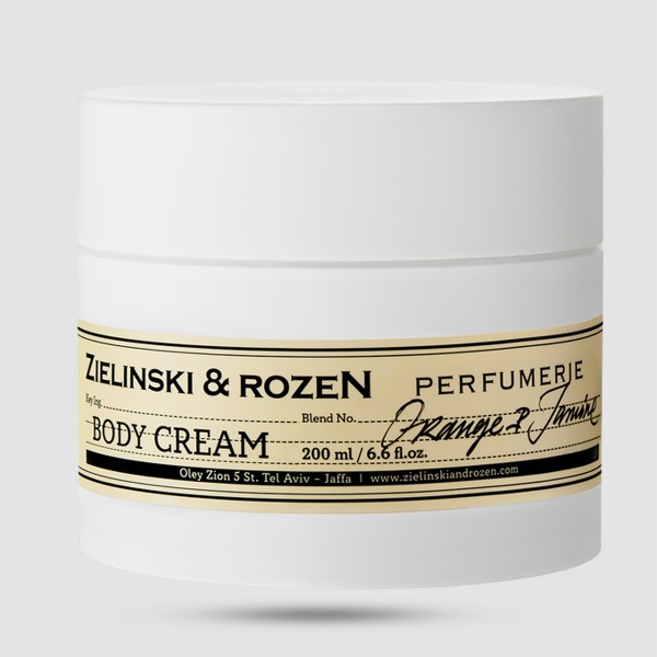 Body Cream Orange & Jasmine 200ml – Zielinski & Rozen